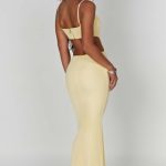 Celine Maxi Dress - Lemon - Image 2