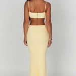 Celine Maxi Dress - Lemon - Image 3