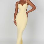 Celine Maxi Dress - Lemon - Image 4