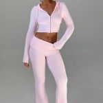 Portia Knit Pants - Pink - Image 4