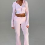 Portia Knit Pants - Pink - Image 9