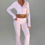 Portia Knit Pants - Pink - Image 10