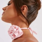 India Floral Neck Tie - Blush - Image 3