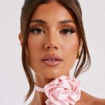 India Floral Neck Tie - Blush - Image 4