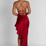 Flora Midi Dress - Red - Image 3