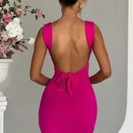 Ria Mini Dress - Hot Pink - Image 2