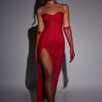 Trixie Maxi Dress - Red Sparkle