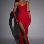 Trixie Maxi Dress - Red Sparkle - Image 6