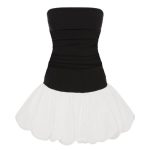 Gemma Mini Dress - Black/White - Image 13