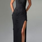 Dalary Maxi Dress - Black Lined - Image 12