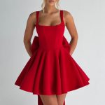 Rue Mini Dress - Red - Image 2