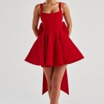 Rue Mini Dress - Red - Image 5