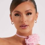 Tilli Floral Neck Tie - Pink