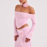 Tilli Floral Neck Tie - Pink - Image 2