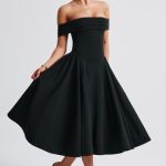 Miranda Midi Dress - Black - Image 5