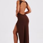 Kassandra Maxi Dress - Chocolate - Image 7