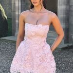 Leona Mini Dress - Blush - Image 3