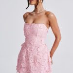 Leona Mini Dress - Blush - Image 7