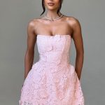 Leona Mini Dress - Blush - Image 9