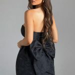 Elenora Mini Dress - Black - Image 8