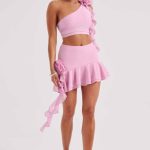 Daina Mini Skirt - Pink - Image 2