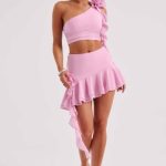 Daina Mini Skirt - Pink - Image 8