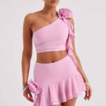 Daina Mini Skirt - Pink - Image 9