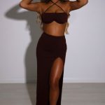 Mariana Maxi Skirt - Chocolate - Image 2
