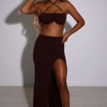 Mariana Maxi Skirt - Chocolate - Image 3