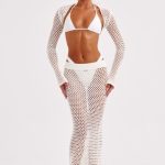 Riella Maxi Skirt - White - Image 2