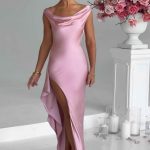 Marilyn Maxi Dress - Blush - Image 3