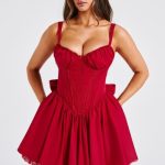 Josie Mini Dress - Red - Image 8