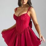 Josie Mini Dress - Red - Image 13