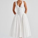 Monroe Midi Dress - Ivory - Image 4