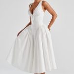 Monroe Midi Dress - Ivory - Image 5