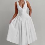 Monroe Midi Dress - Ivory - Image 8