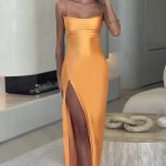 Misha Maxi Dress - Tangerine - Image 3