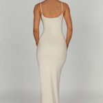 Saskia Maxi Dress - Cream - Image 3