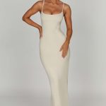 Saskia Maxi Dress - Cream - Image 6