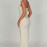 Saskia Maxi Dress - Cream - Image 7