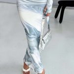 Blair Maxi Skirt - Grey Haze Print