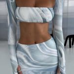Blair Maxi Skirt - Grey Haze Print - Image 10