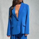 Noa Oversized Suit Jacket - Blue
