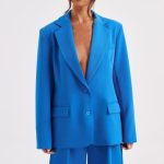 Noa Oversized Suit Jacket - Blue - Image 4