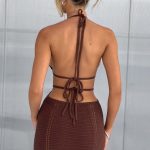 Selena Mini Dress - Chocolate - Image 2