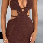 Selena Mini Dress - Chocolate - Image 7