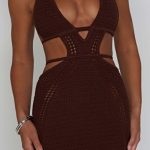 Selena Mini Dress - Chocolate - Image 13