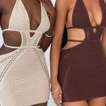 Selena Mini Dress - Chocolate - Image 14