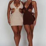 Selena Mini Dress - Chocolate - Image 21