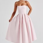 Edith Midi Dress - Blush - Image 4